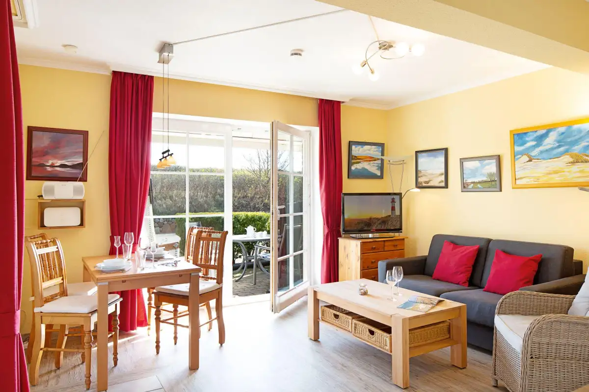 Ferienwohnung Sylt List Ausguck Wohnzimmer