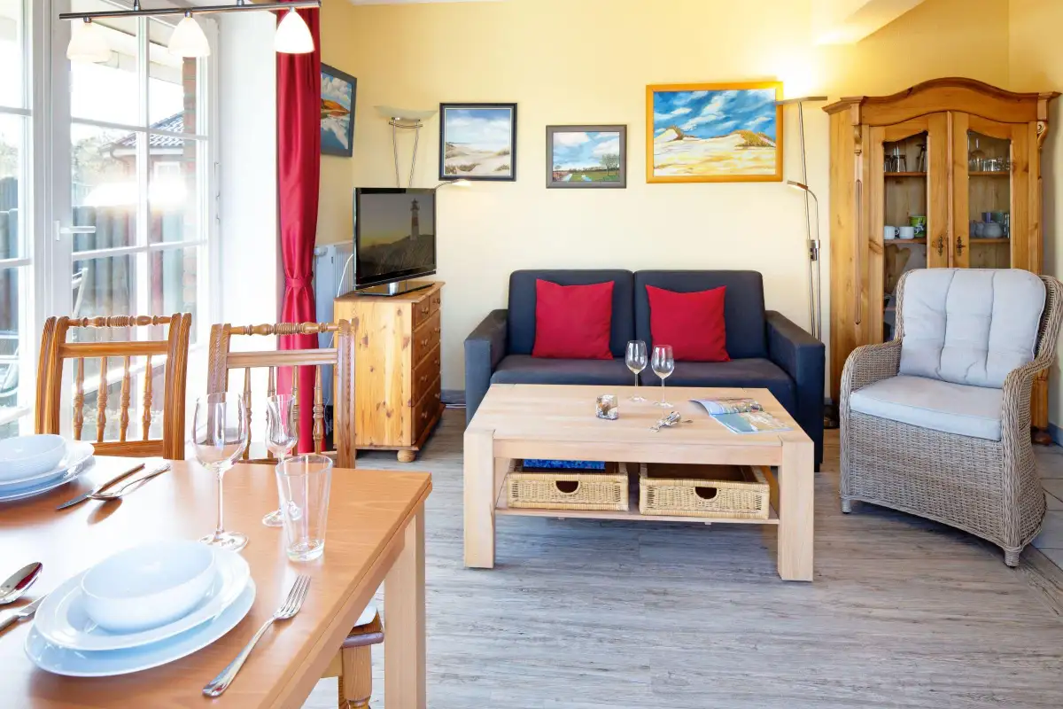 Ferienwohnung Sylt List Ausguck Wohnzimmer