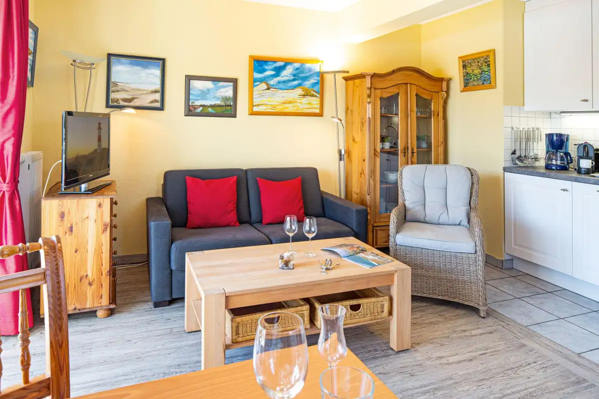 Ferienwohnung Sylt List Ausguck Wohnzimmer