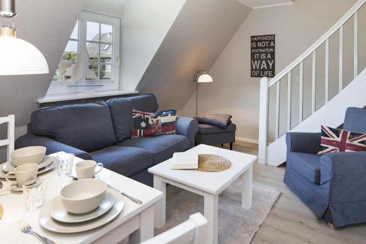 Ferienwohnung Sylt List Auster (Holte Hüüs) Wohnzimmer
