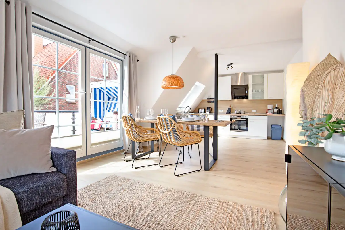 Ferienwohnung Sylt List Cap Vincent Wohnzimmer