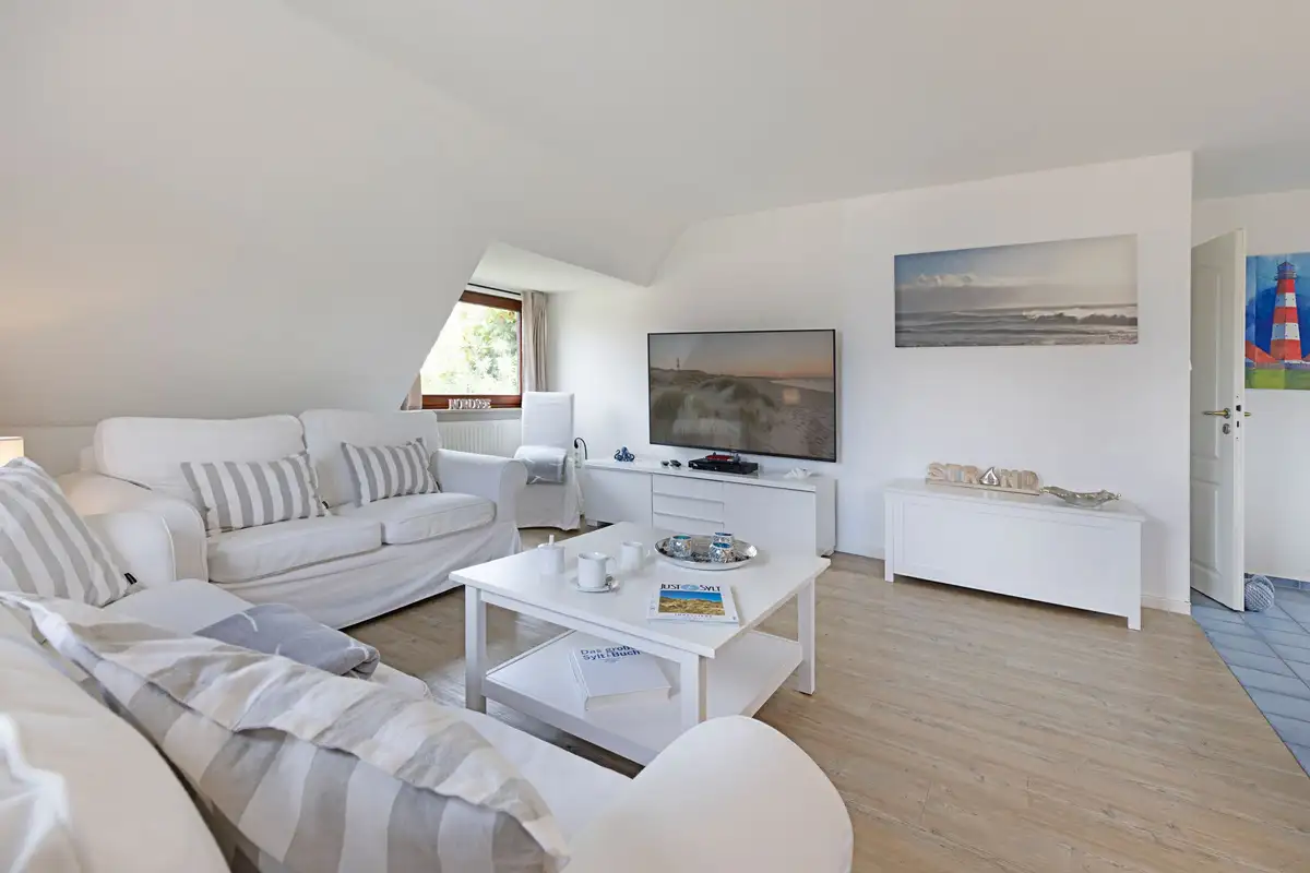 Ferienwohnung Sylt List Captains Home Wohnzimmer