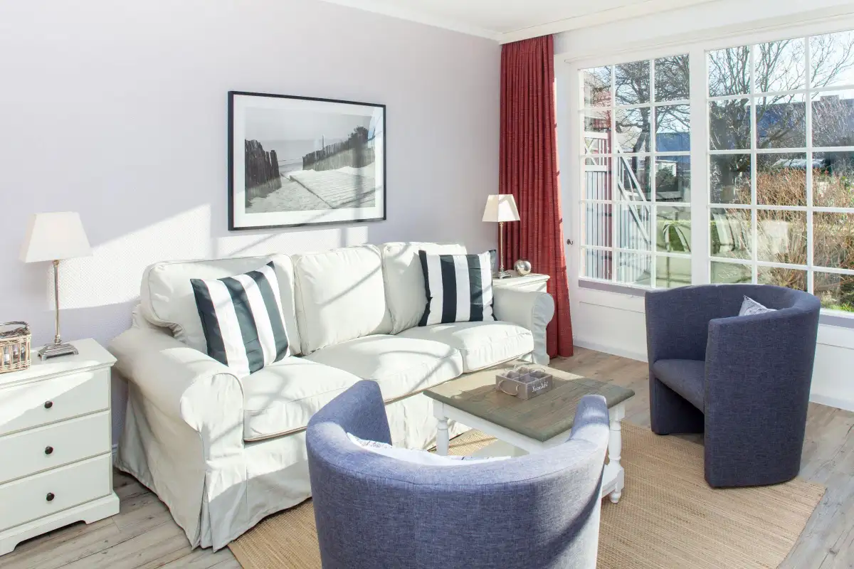 Ferienwohnung Sylt List Deichvogt Wohnzimmer