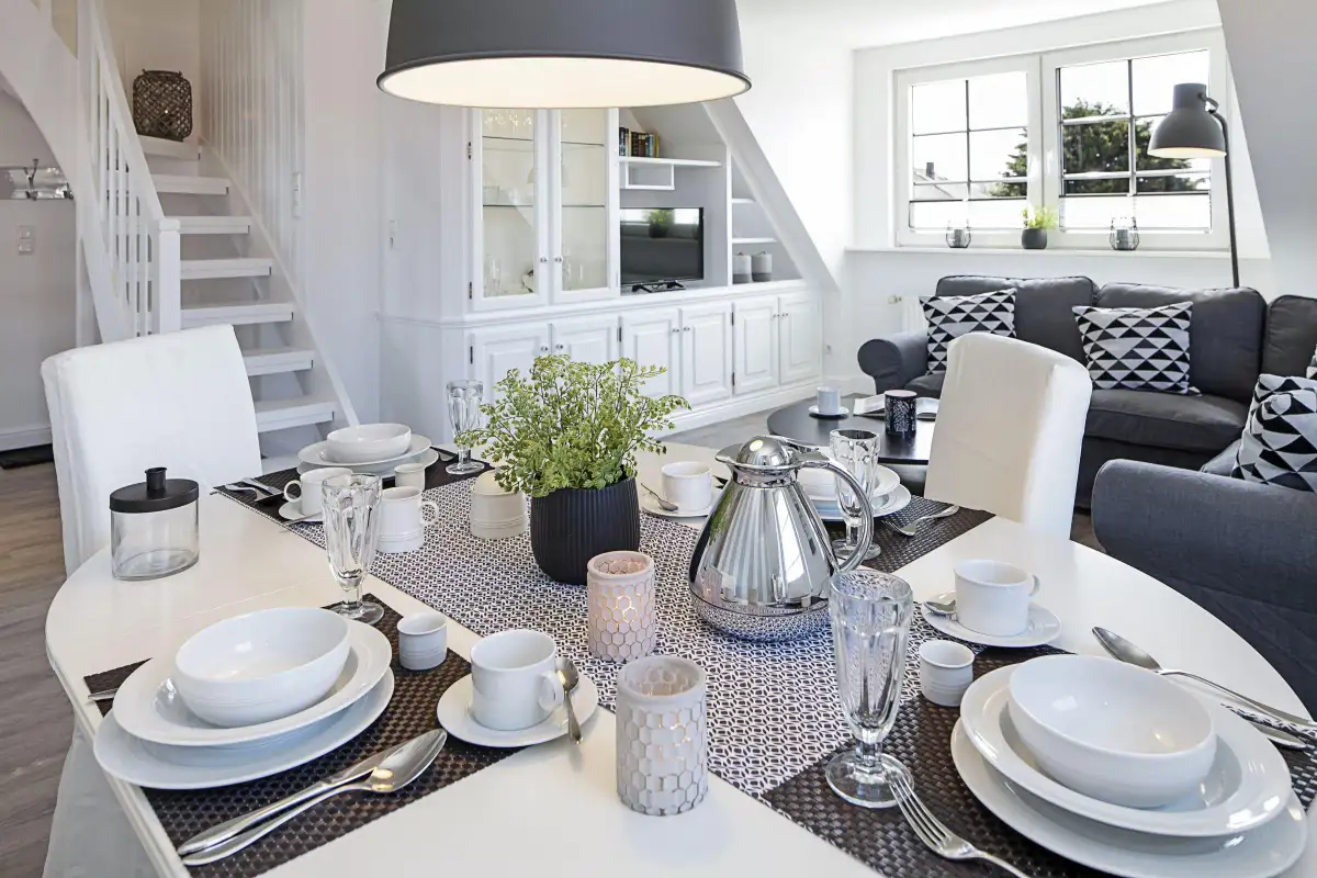 Ferienwohnung Sylt List Dünenblick (Haus Senhuk) Esstisch