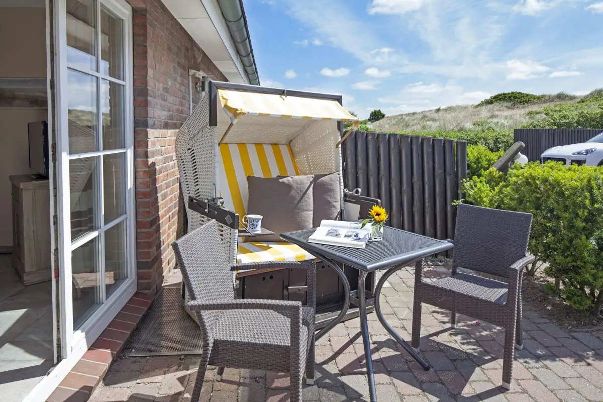 Ferienwohnung Sylt List Fernweh Terrasse