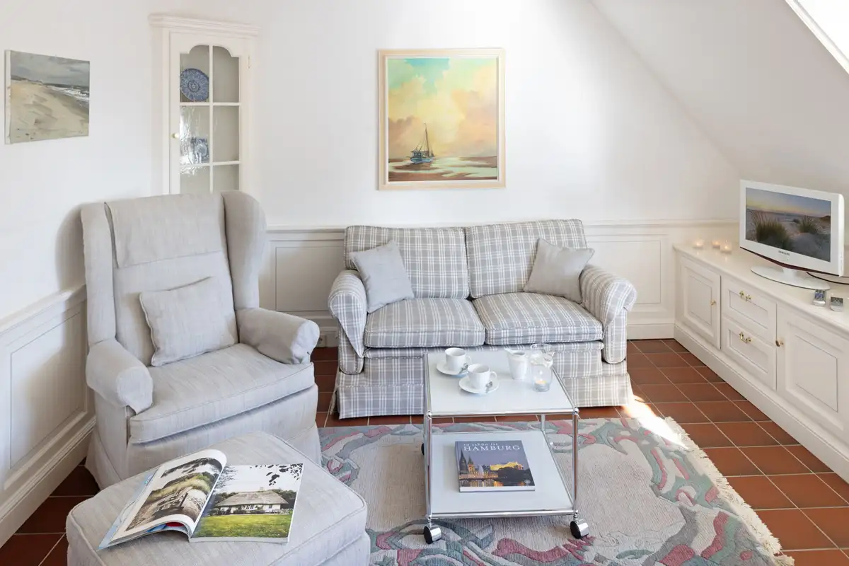 Ferienwohnung Sylt List Friesennest Wohnzimmer
