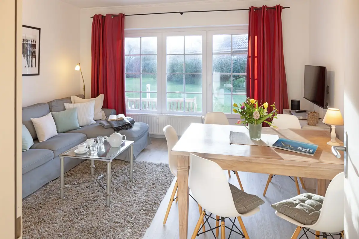 Ferienwohnung Sylt List Hahnsnest Wohnzimmer