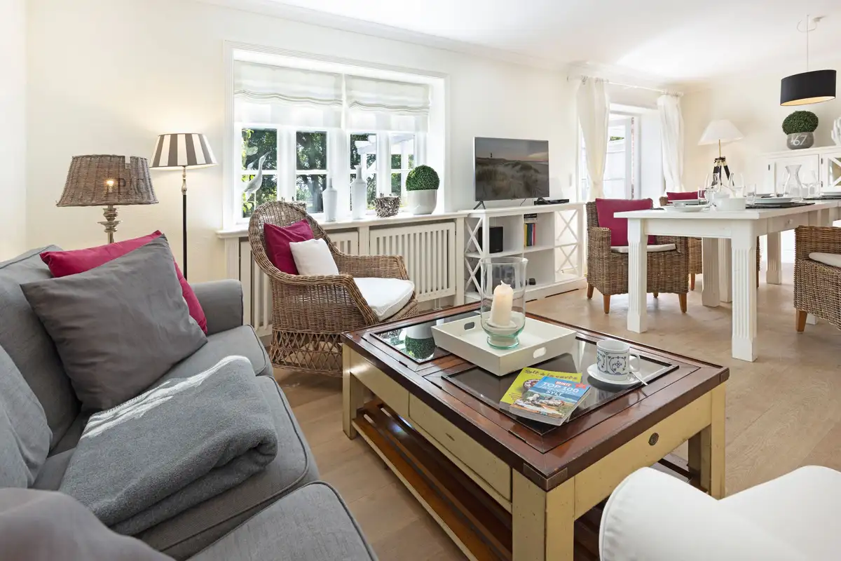 Ferienwohnung Sylt List Haus Austernfischer Wohnzimmer