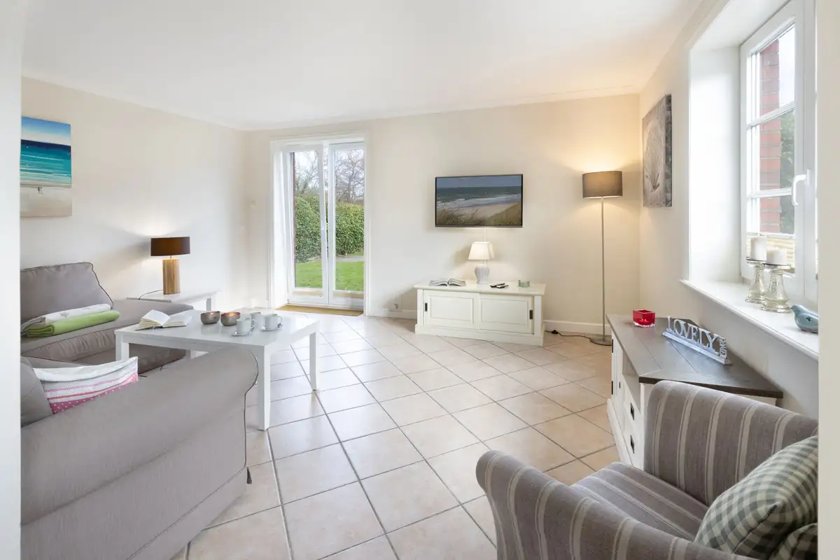 Ferienwohnung Sylt List Haus Bachstelze Wohnzimmer
