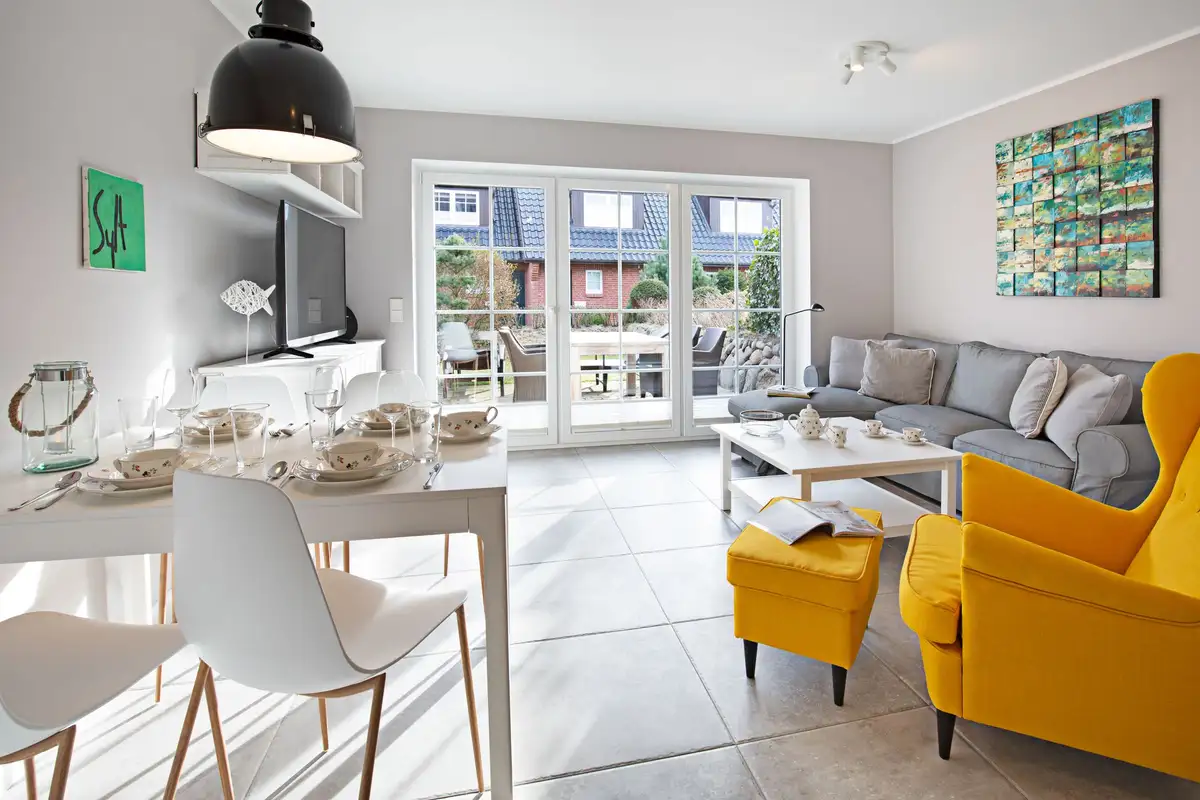 Ferienwohnung Sylt List Haus Bay Huus Wohnzimmer