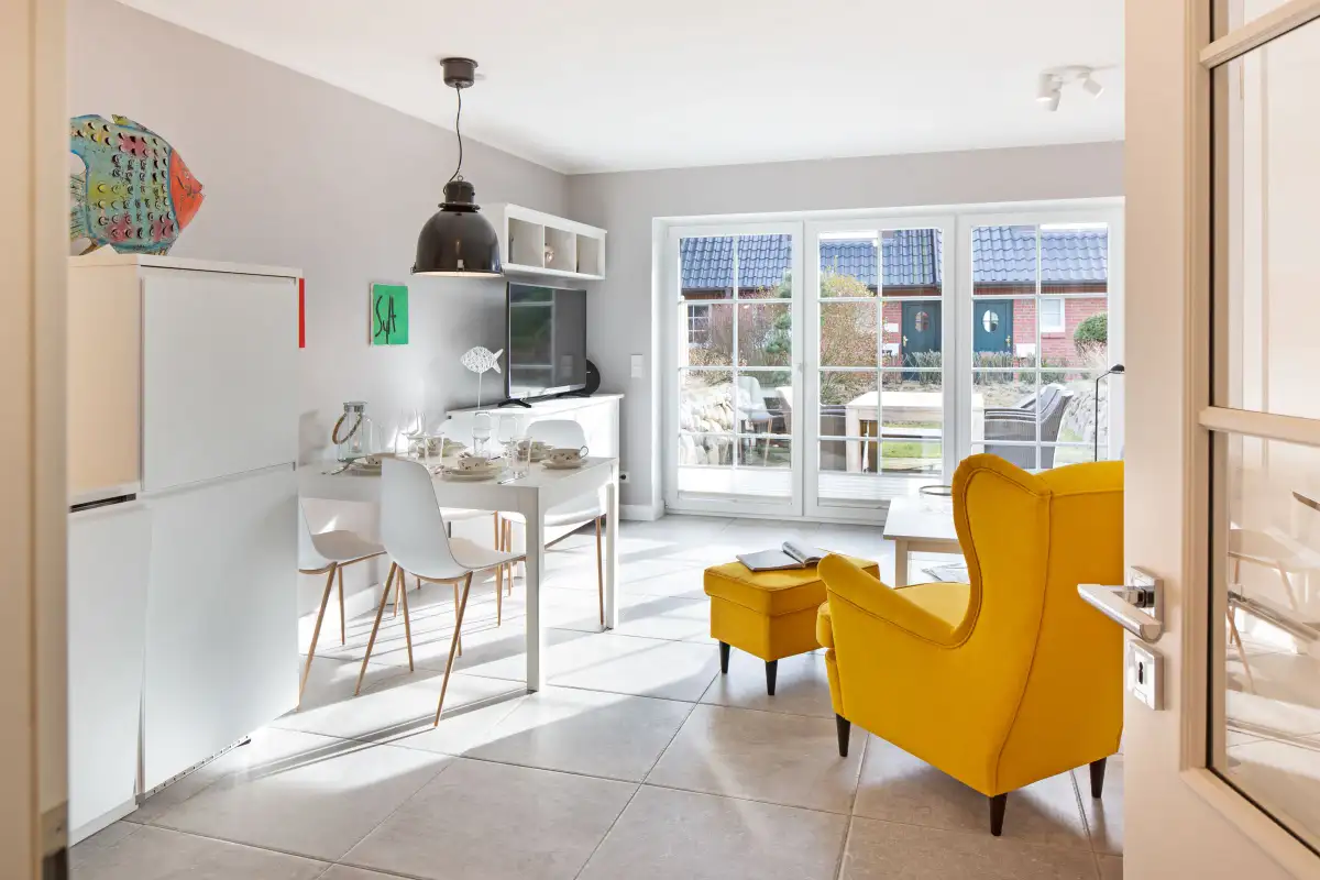 Ferienwohnung Sylt List Haus Bay Huus Wohnzimmer