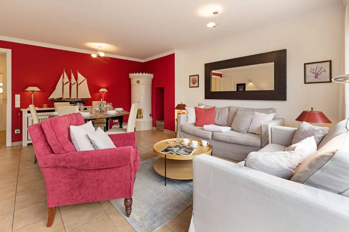 Ferienwohnung Sylt List Haus Bowies Loft Wohnzimmer