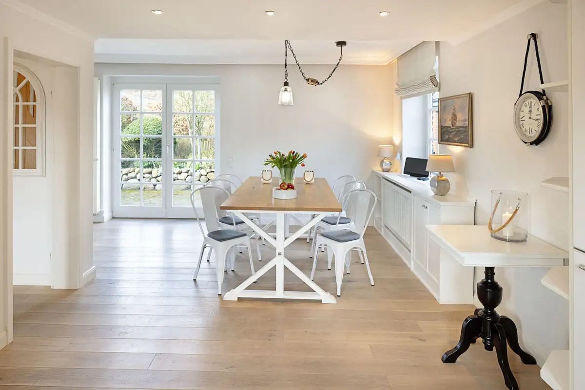 Ferienwohnung Sylt List Haus Captains Cabin Esstisch