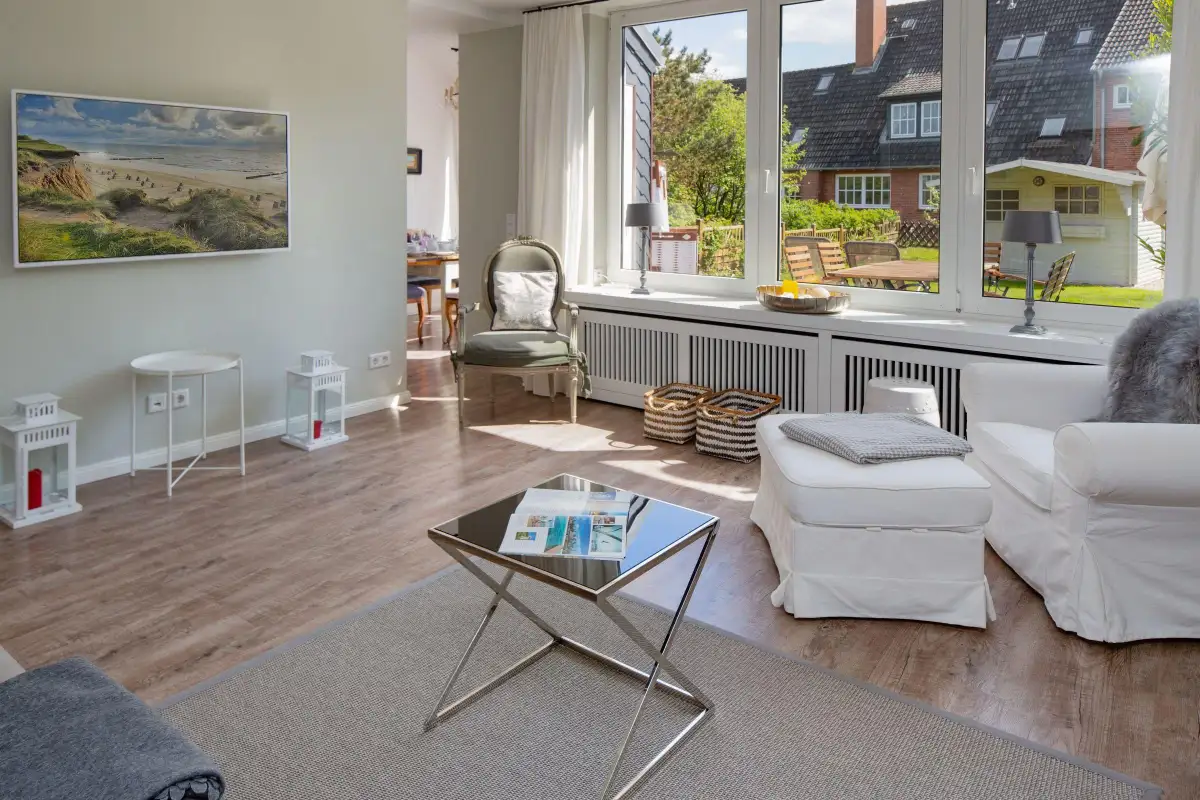 Ferienwohnung Sylt List Haus Captains View Wohnzimmer