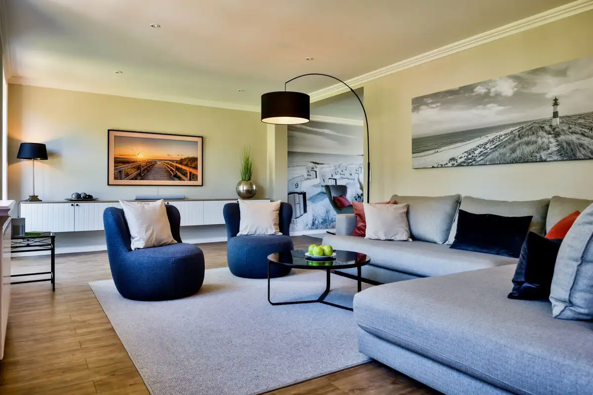 Ferienwohnung Sylt List Haus Deichwind Wohnzimmer