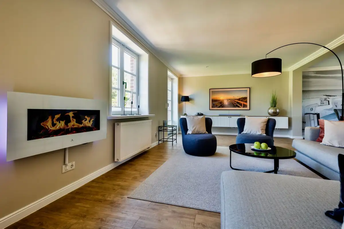 Ferienwohnung Sylt List Haus Deichwind Wohnzimmer
