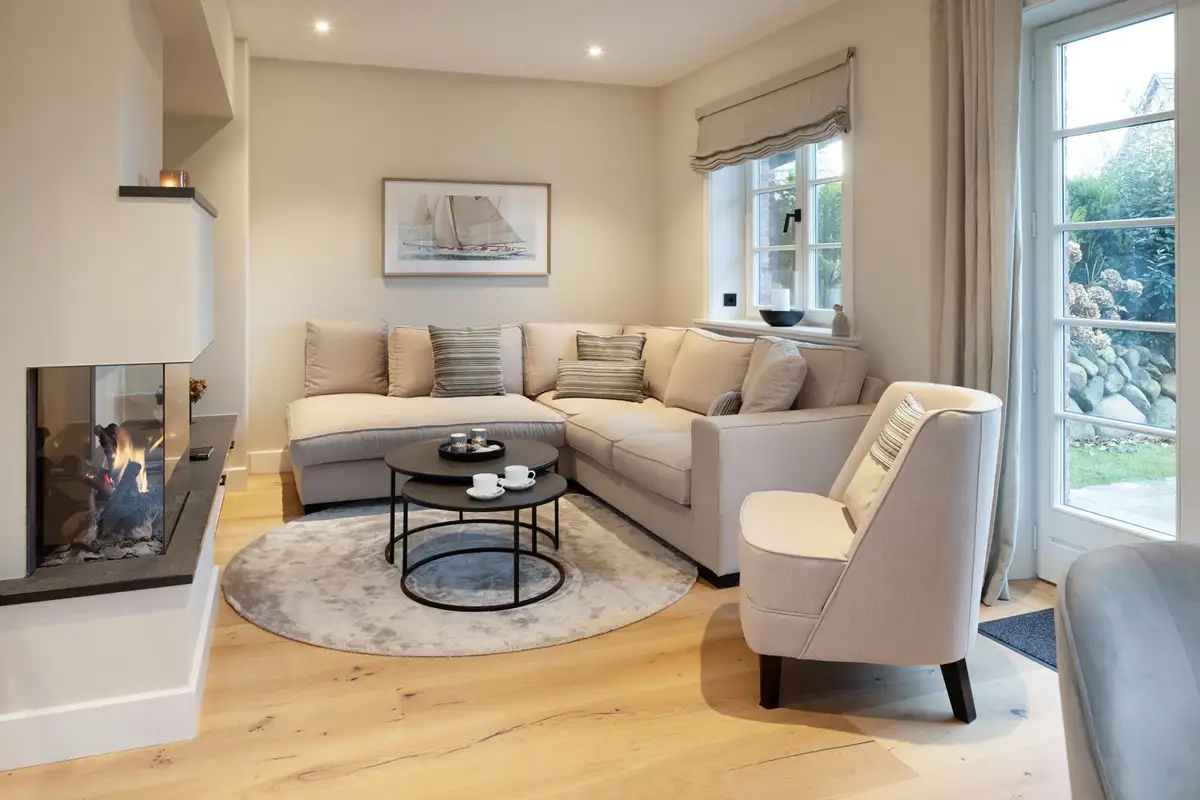 Ferienwohnung Sylt List Haus Dünenhafer Wohnzimmer