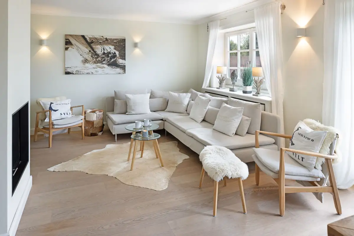 Ferienwohnung Sylt List Haus Dünenmeer Wohnzimmer