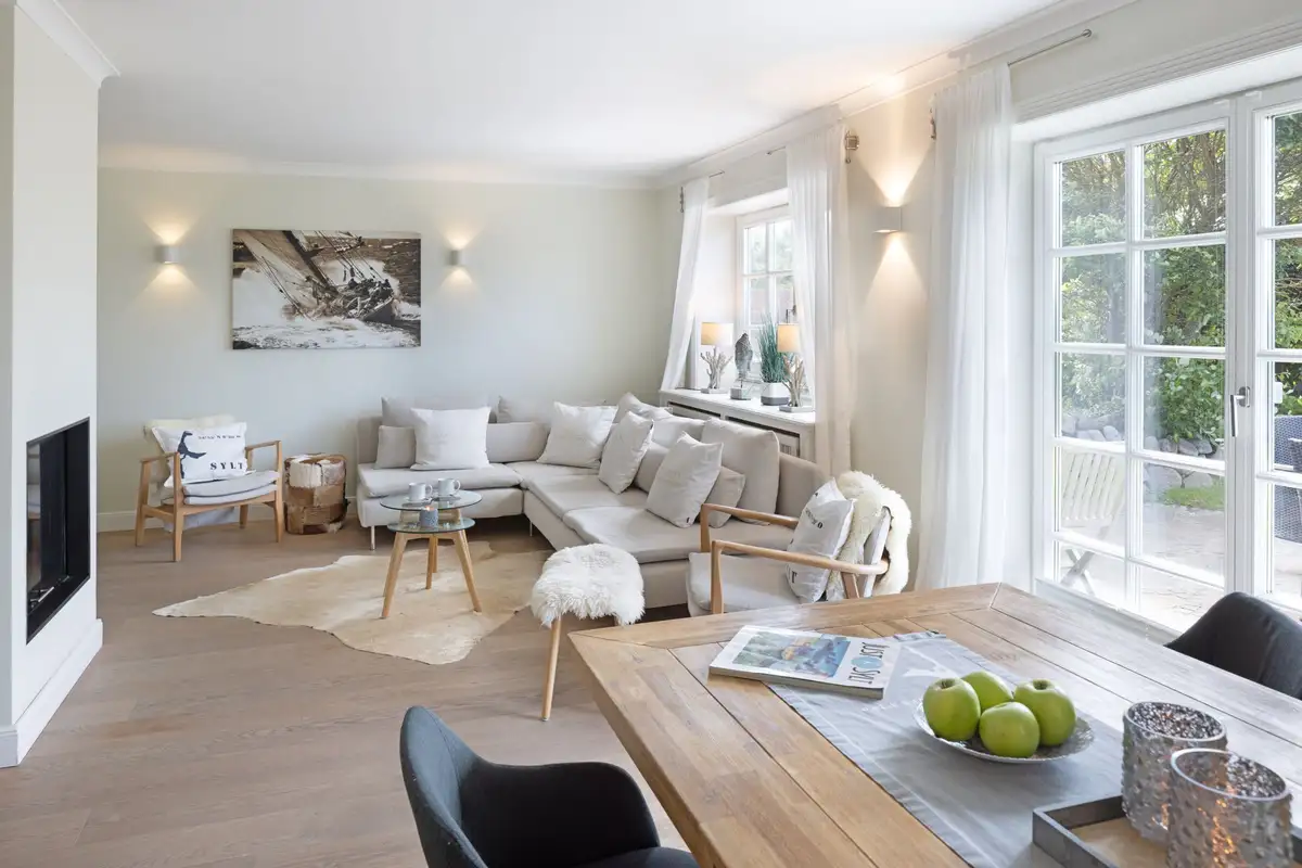 Ferienwohnung Sylt List Haus Dünenmeer Wohnzimmer