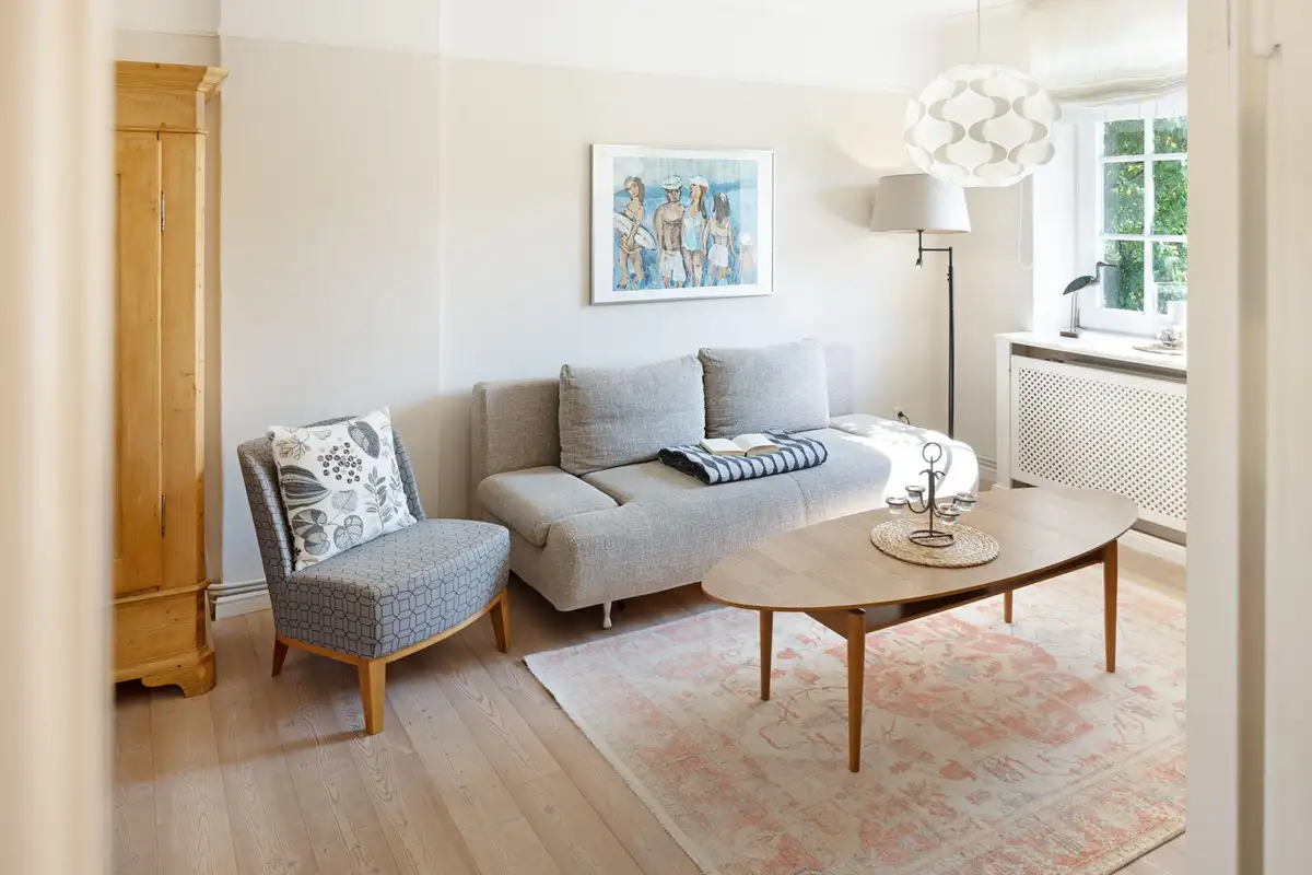 Ferienwohnung Sylt List Haus Dünenmond Wohnzimmer