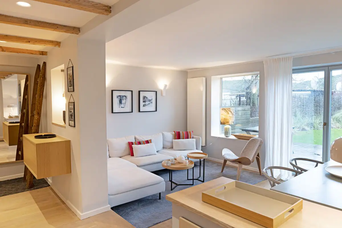 Ferienwohnung Sylt List Haus Fiftyfour Loft Wohnzimmer