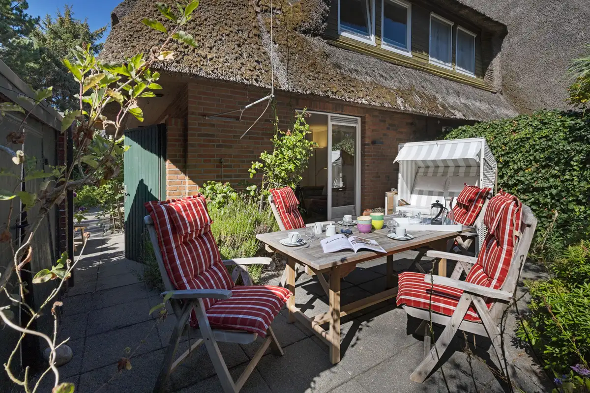 Ferienwohnung Sylt List Haus Fischers Koje Terrasse