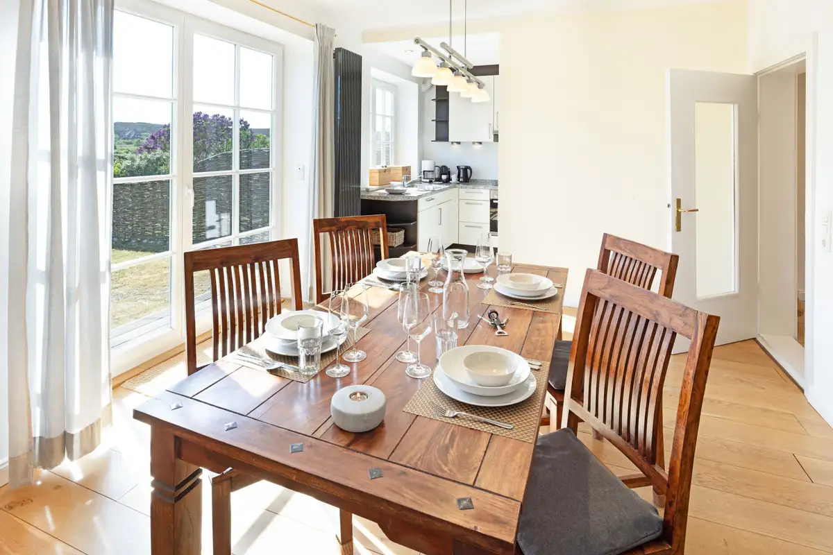 Ferienwohnung Sylt List Haus Frischwasser Esszimmer