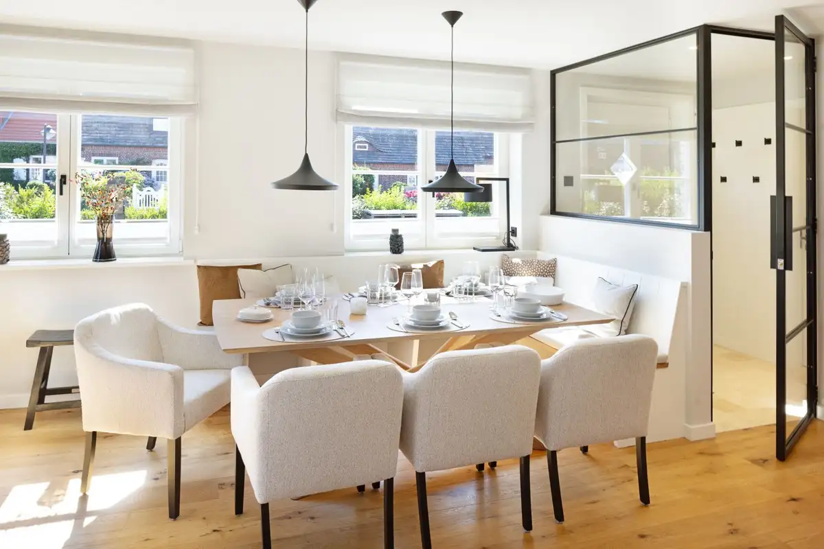 Ferienwohnung Sylt List Haus Gössi Hüs Esstisch