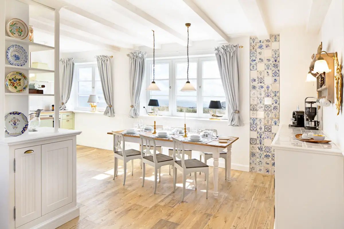 Ferienwohnung Sylt List Haus Hobooken Hüs Esstisch