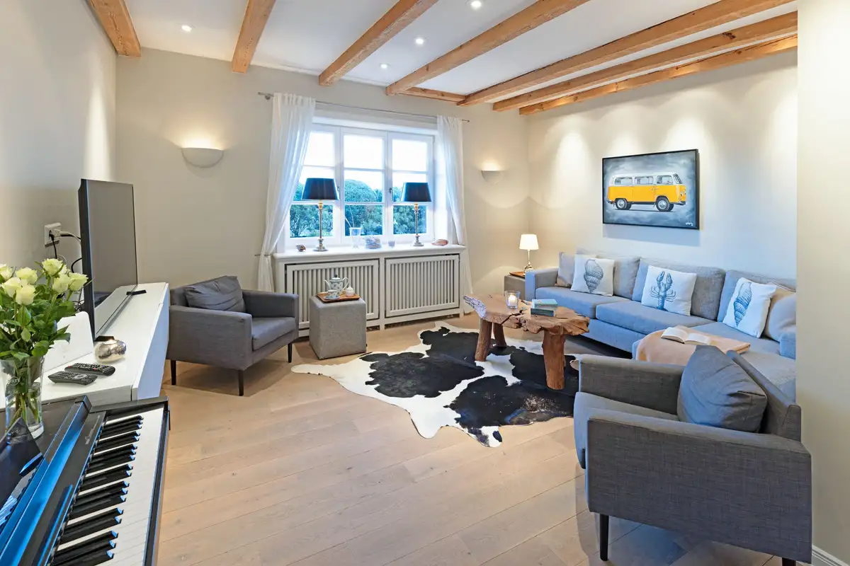 Ferienwohnung Sylt List Haus Hummelflug Wohnzimmer