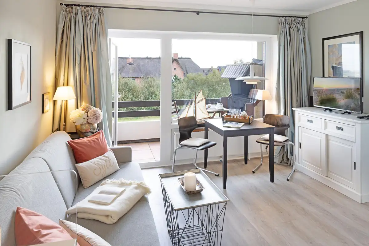 Ferienwohnung Sylt List Haus Lister Fenne Wohnzimmer