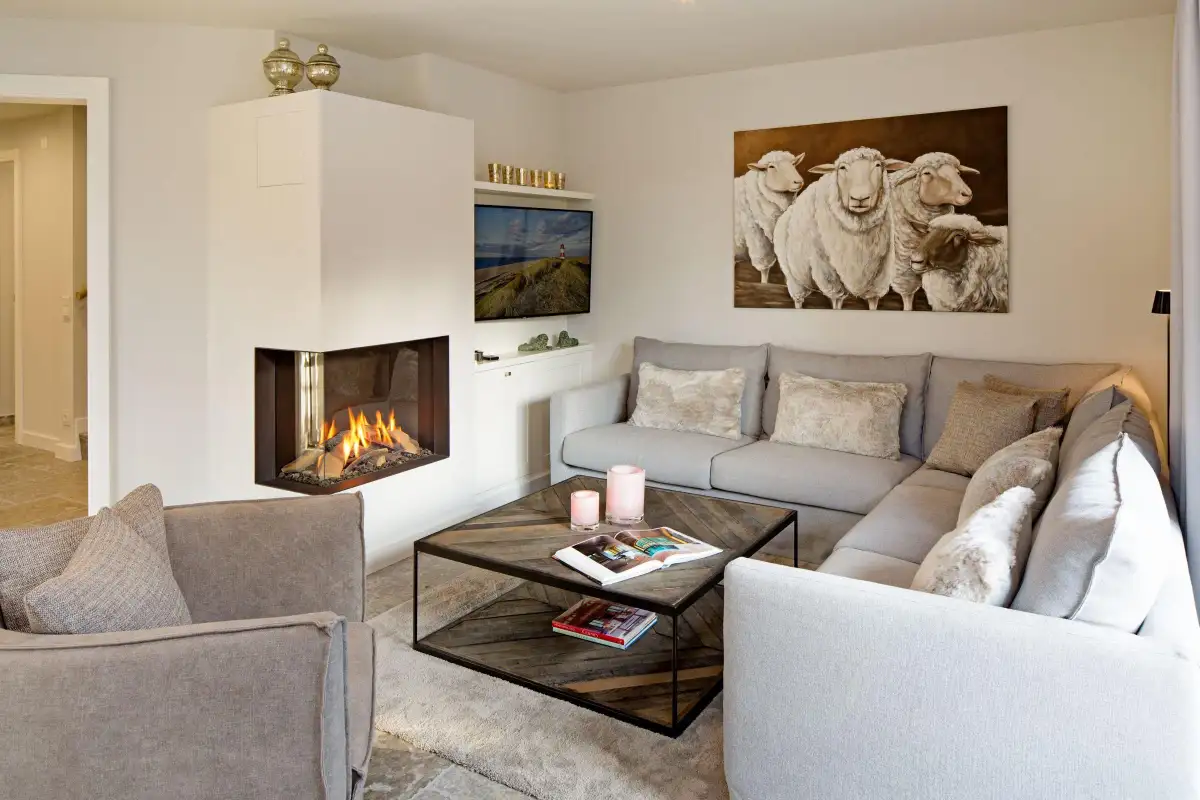 Ferienwohnung Sylt List Haus Lister Reet Lodge Wohnzimmer