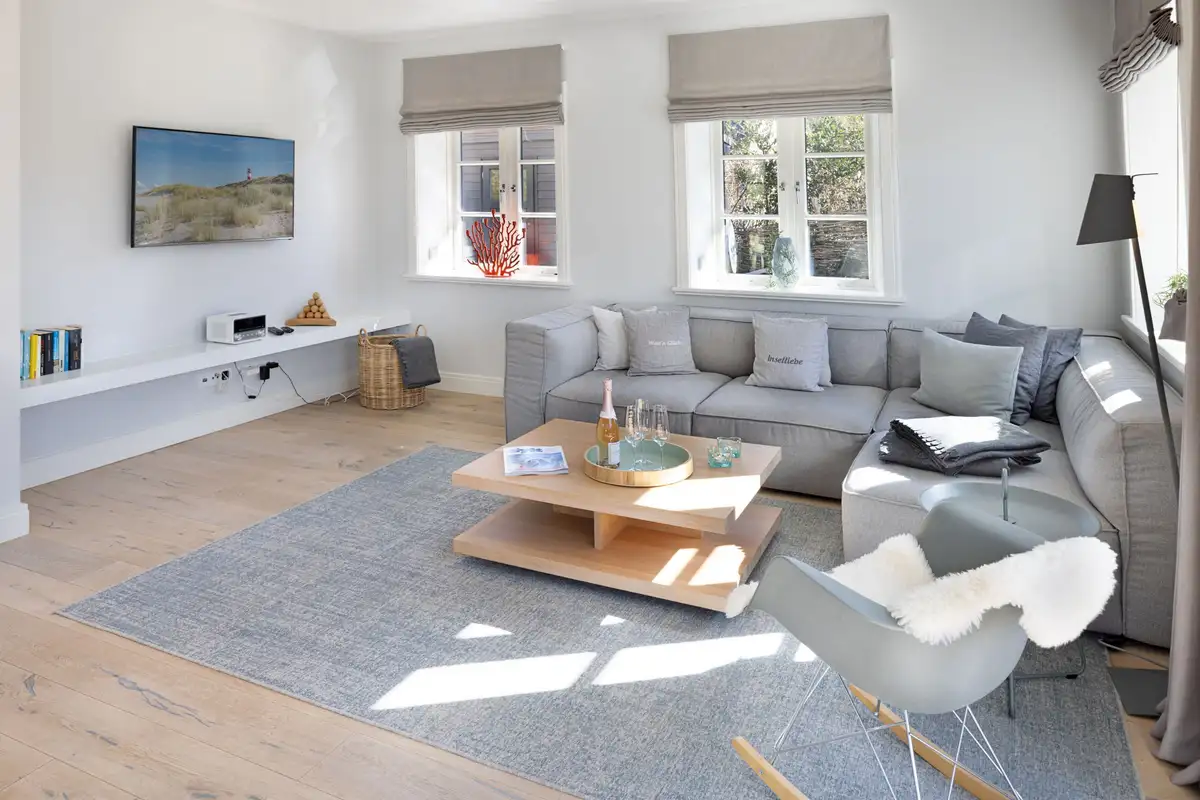 Ferienwohnung Sylt List Haus Nordic Breeze Wohnzimmer