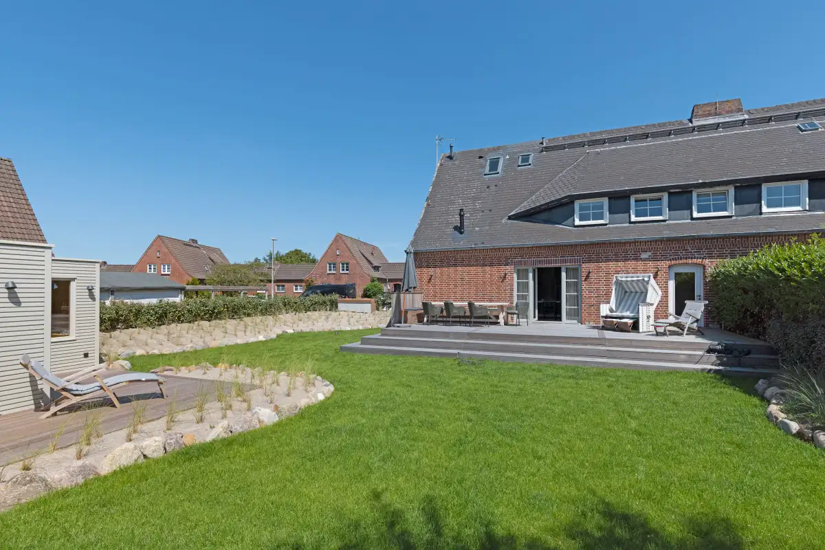 Ferienwohnung Sylt List Haus Nya Garten