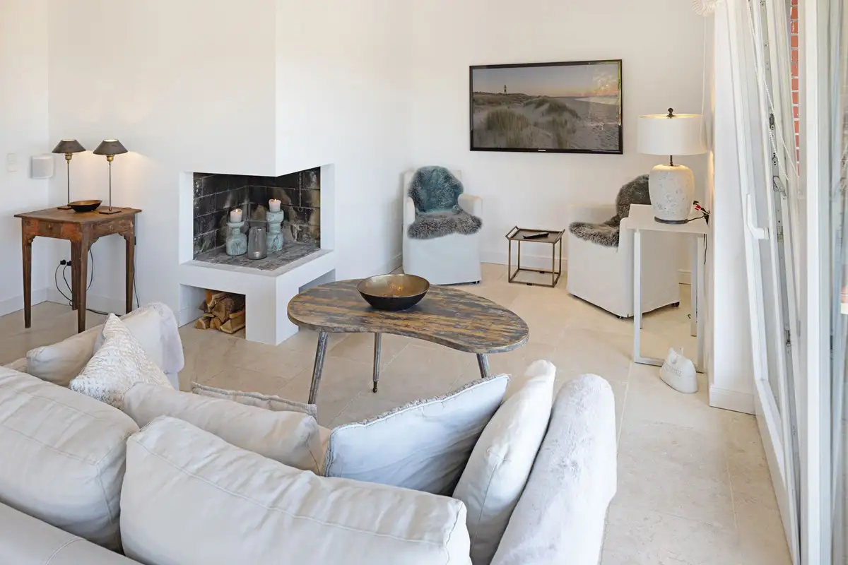 Ferienwohnung Sylt List Haus Schöne Aussicht Wohnzimmer