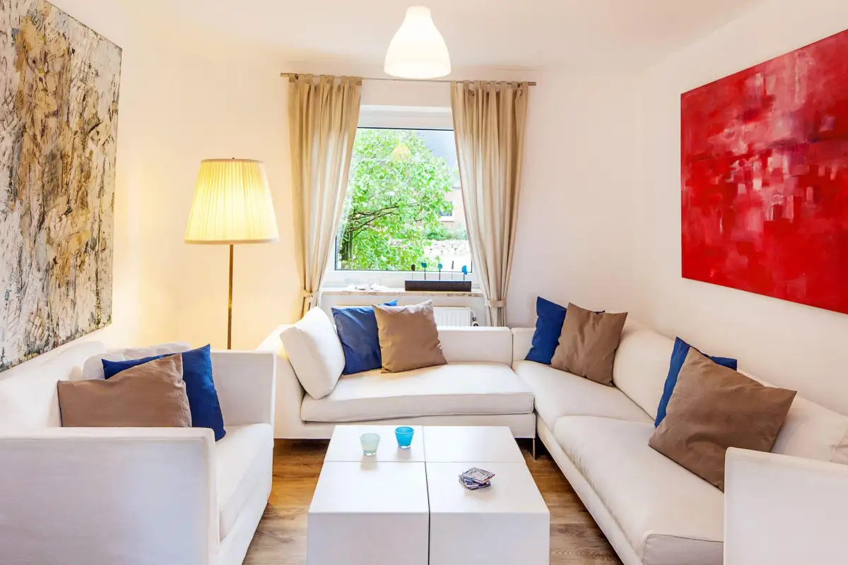 Ferienwohnung Sylt List Haus Strandgut Wohnzimmer