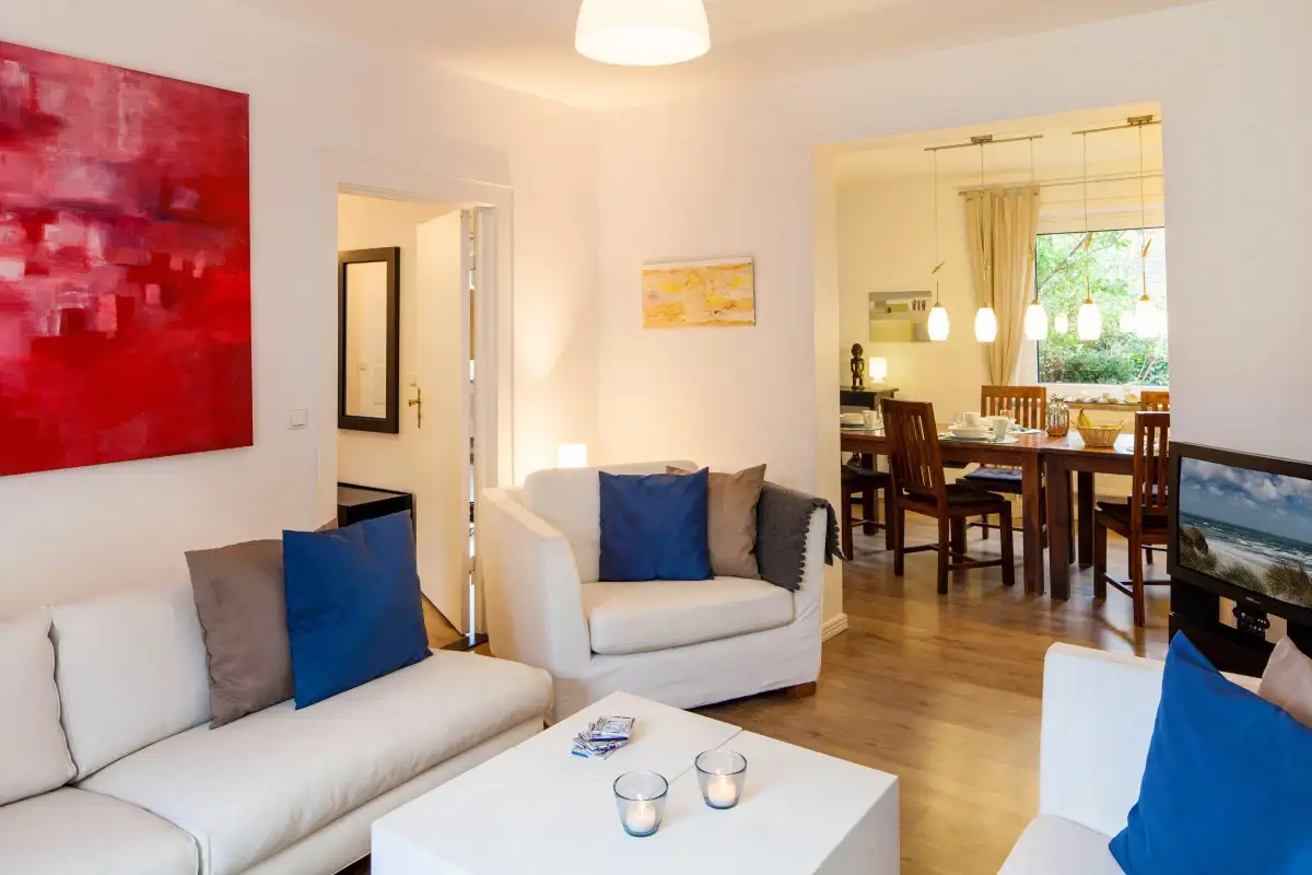 Ferienwohnung Sylt List Haus Strandgut Wohnzimmer