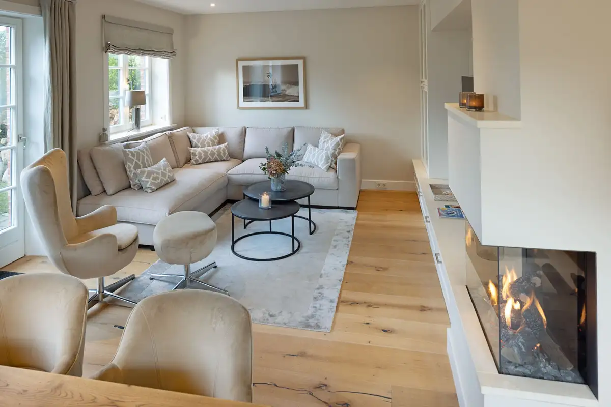 Ferienwohnung Sylt List Haus Strandhafer Wohnzimmer
