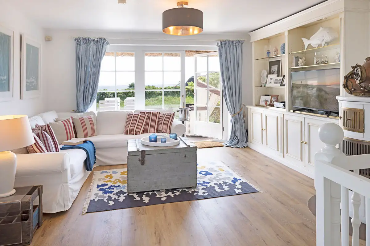 Ferienwohnung Sylt List Haus Urlaubsglück Wohnzimmer