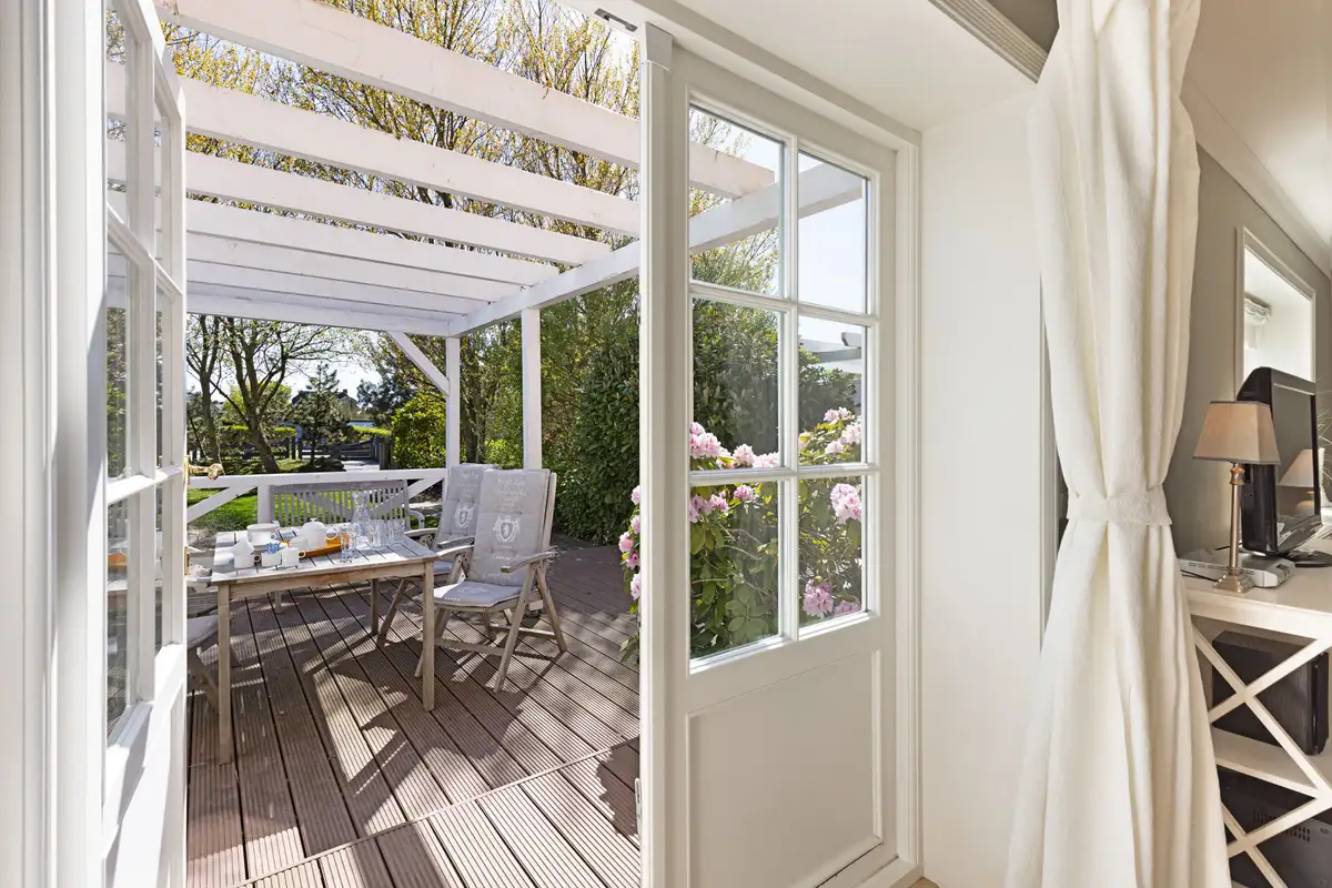 Ferienwohnung Sylt List Haus Wattläufer Terrasse