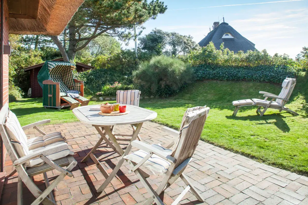 Ferienwohnung Sylt List Haus Westerheide Terrasse