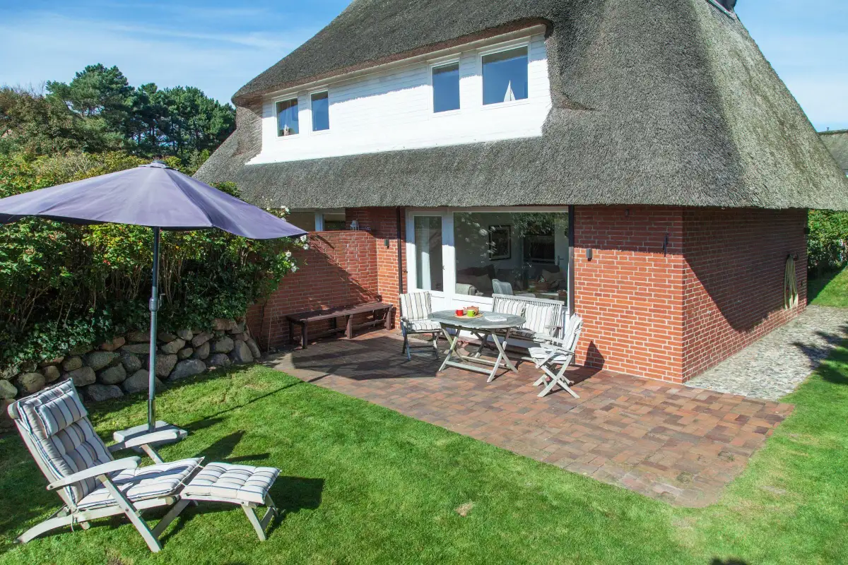 Ferienwohnung Sylt List Haus Westerheide Terrasse