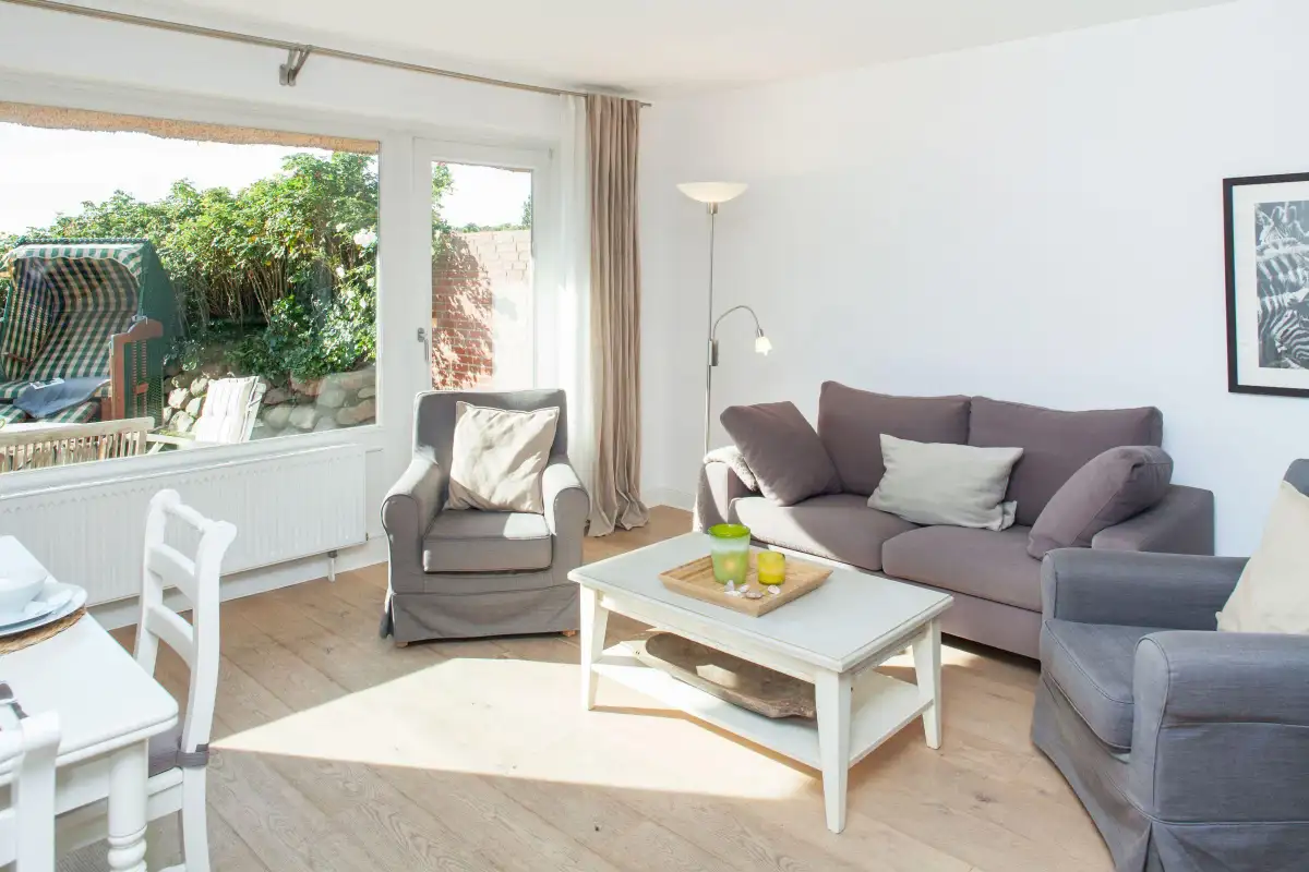 Ferienwohnung Sylt List Haus Westerheide Wohnzimmer