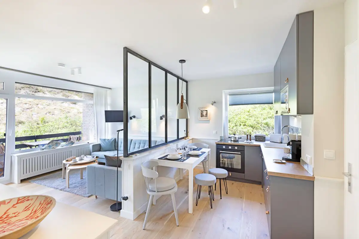 Ferienwohnung Sylt List Heideblick Küche