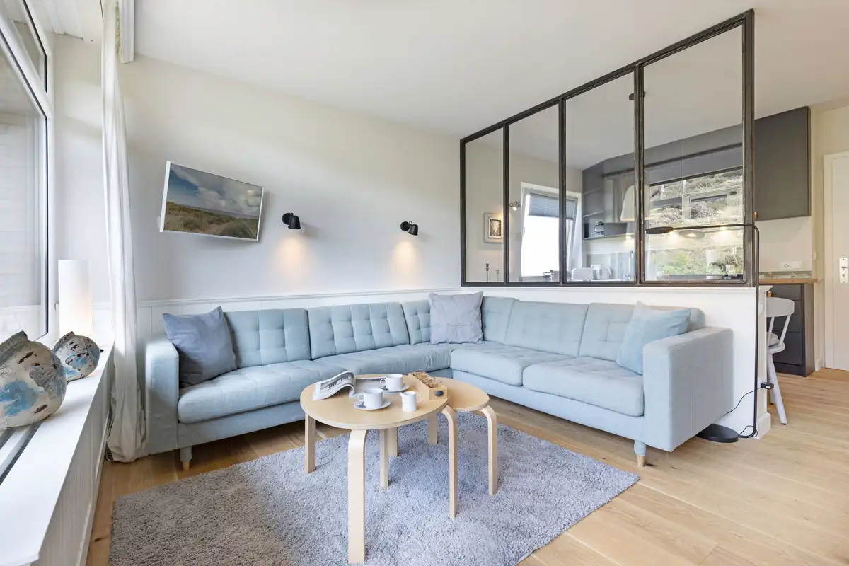 Ferienwohnung Sylt List Heideblick Wohnzimmer