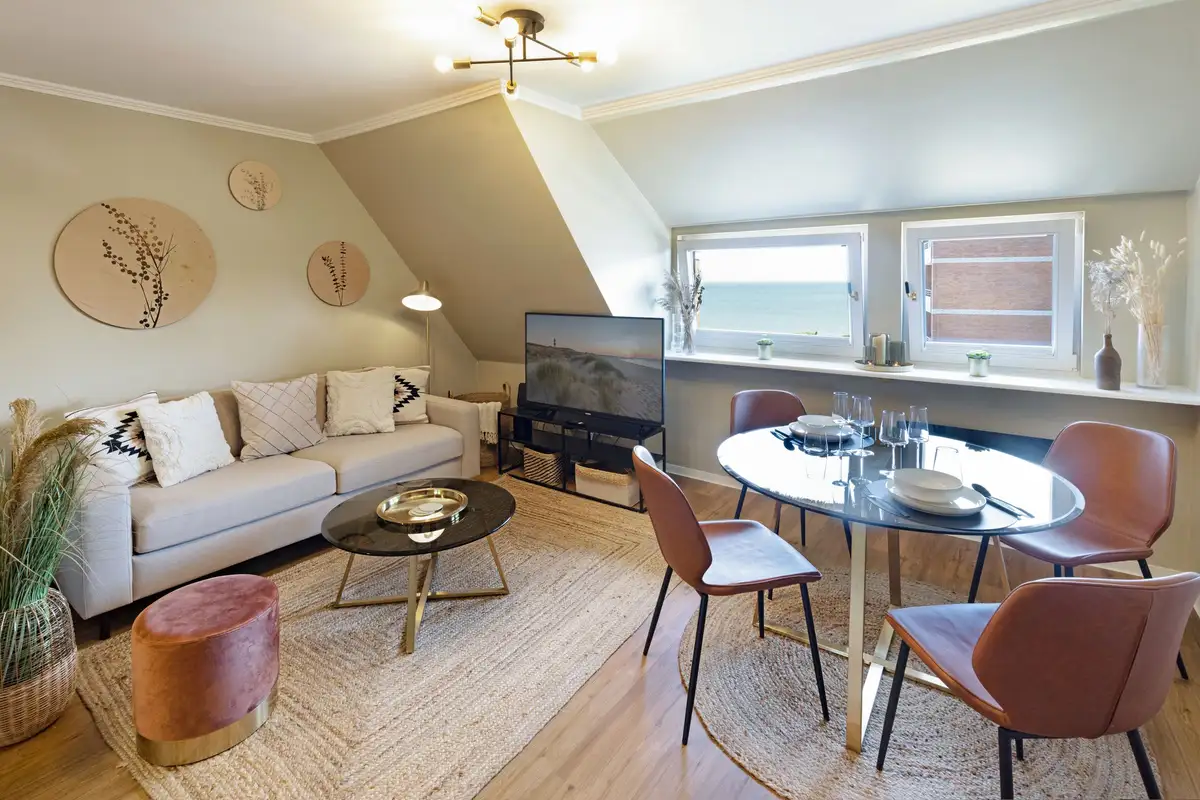 Ferienwohnung Sylt List Hideaway Wohnzimmer