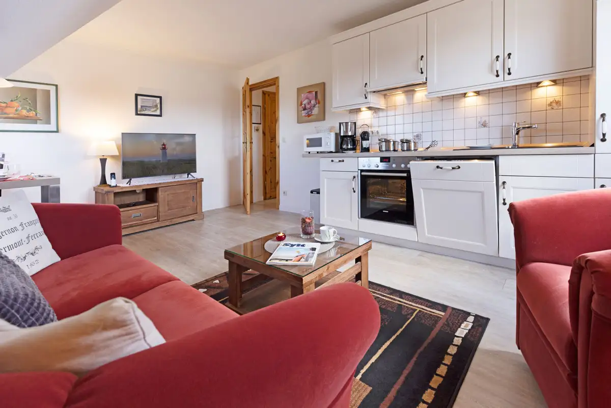 Ferienwohnung Sylt List Itüüs Königshafen Wohnzimmer