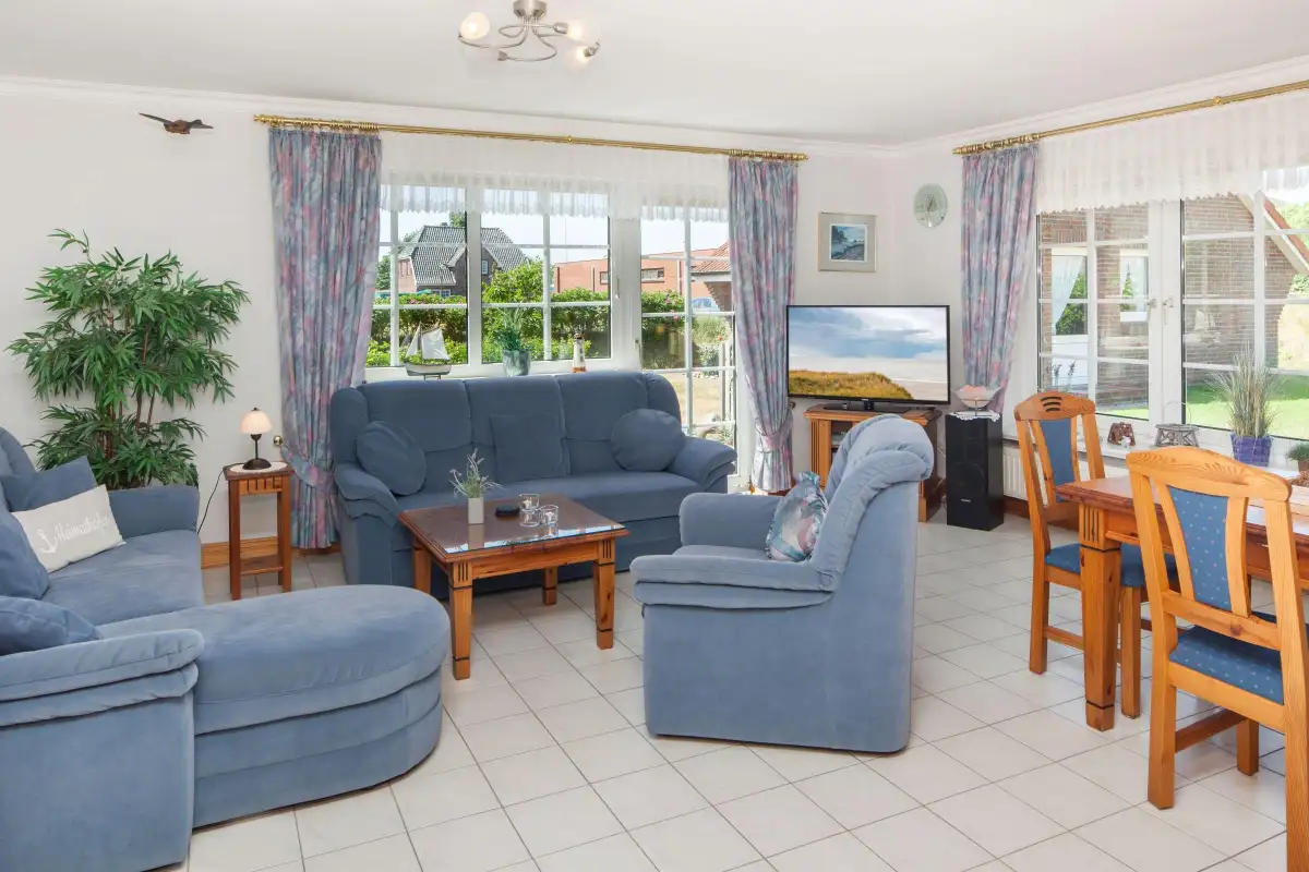Ferienwohnung Sylt List Jordsand Wohnzimmer