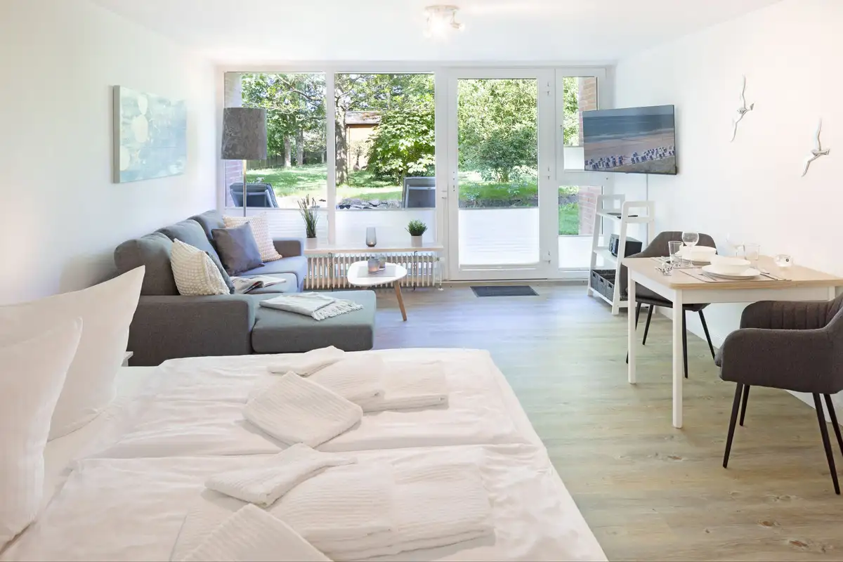 Ferienwohnung Sylt List Klopfer Wohnzimmer