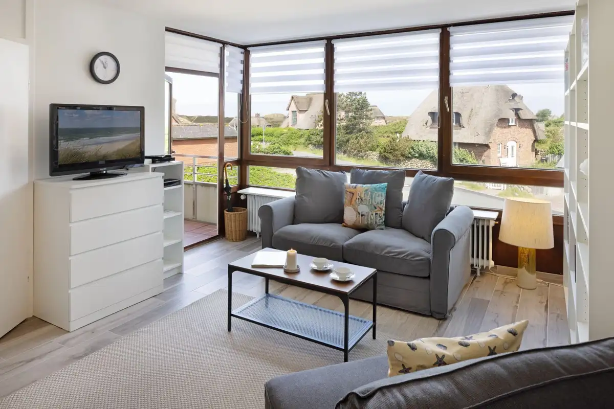 Ferienwohnung Sylt List Kuschelnest Wohnzimmer